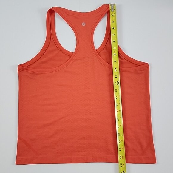 Lululemon Swiftly Tech Racerback Tank Top 2.0 Race Length Autumn Red Size 12 - Picture 15 of 15